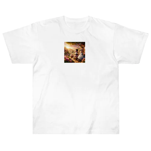 夕暮れの風景を彩る、可愛らしいアリス Heavyweight T-Shirt