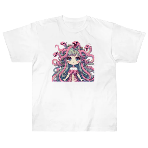 メデューサ少女 Heavyweight T-Shirt