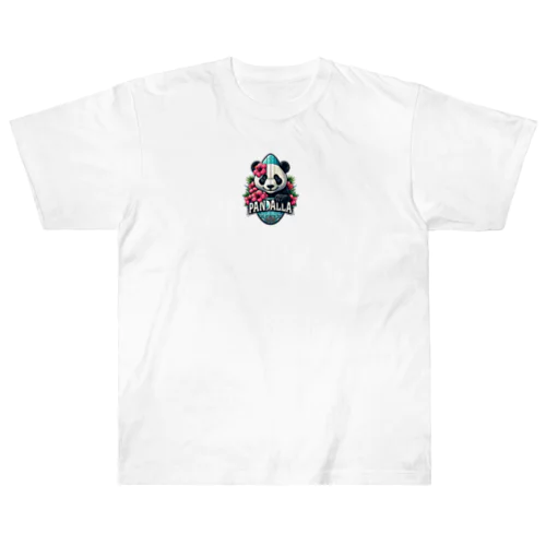 Pandallaロゴ3/パンダ ヘビーウェイトTシャツ