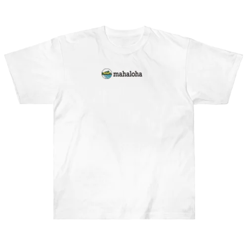 mahaloha横ロゴ ヘビーウェイトTシャツ