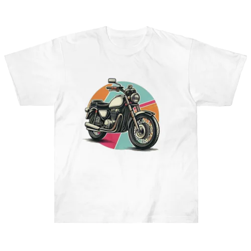 バイクでレツゴー Heavyweight T-Shirt