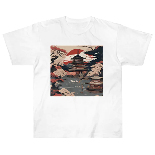 日本風景 ヘビーウェイトTシャツ