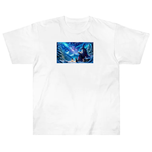 魔法使いと猫 Heavyweight T-Shirt