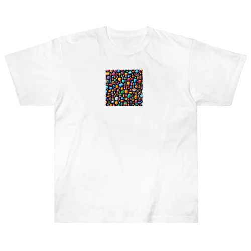 カラフルなゲームオブジェクト Heavyweight T-Shirt