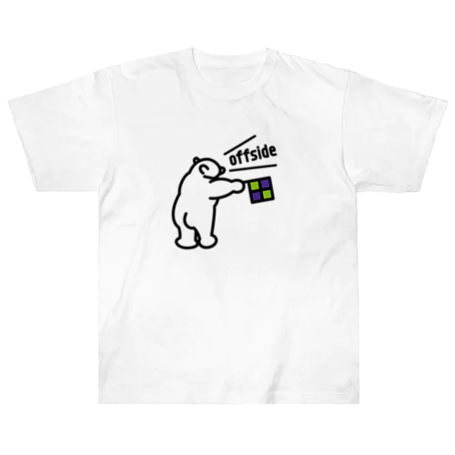 オフサイド熊 Heavyweight T-Shirt