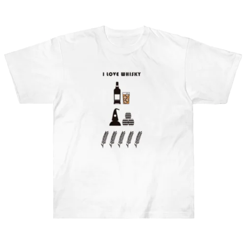 I LOVE WHISKEY-03 ヘビーウェイトTシャツ