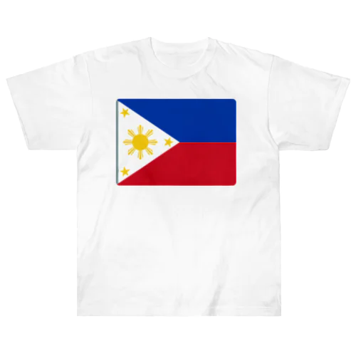 フィリピンの国旗 ヘビーウェイトTシャツ