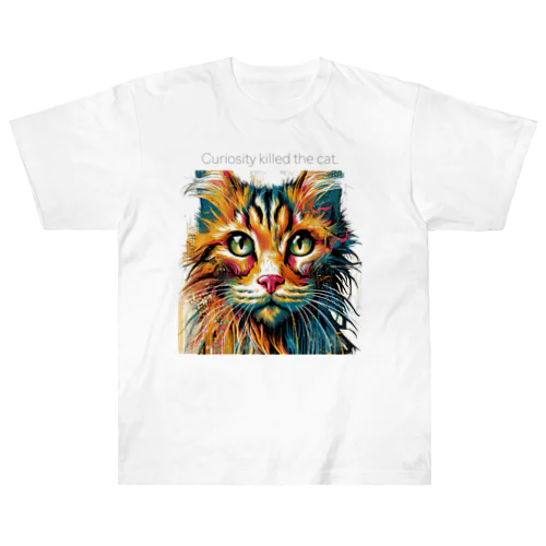  Curiosity killed the cat Heavyweight T-Shirt