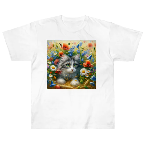 猫ちゃん Heavyweight T-Shirt