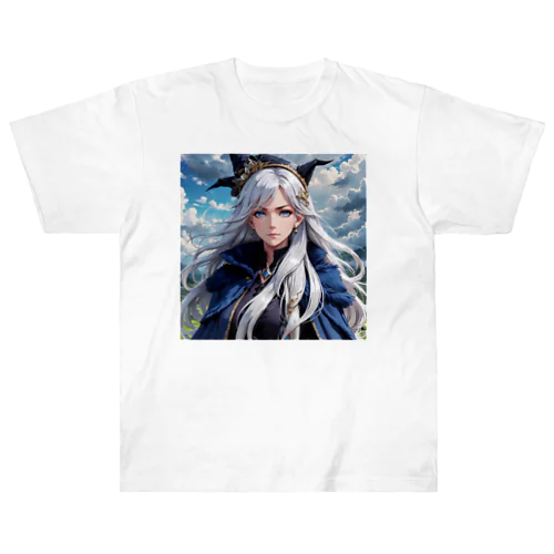 銀髪の魔女 ヘビーウェイトTシャツ