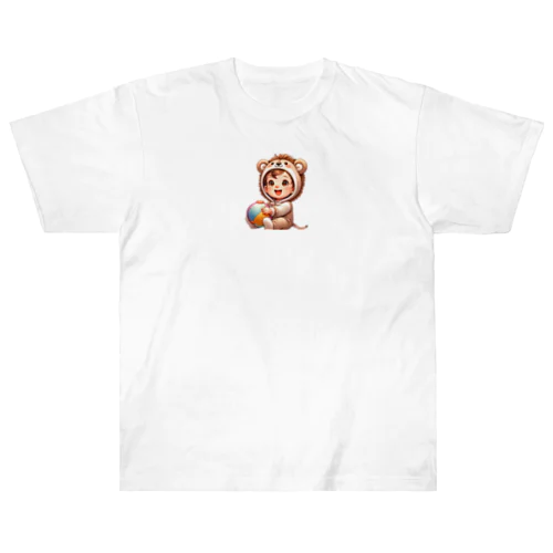 かわいい着ぐるみ赤ちゃん Heavyweight T-Shirt