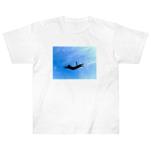 flying ねこちゃん Heavyweight T-Shirt