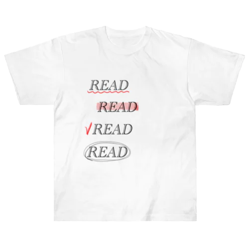 READ READ READ READ ヘビーウェイトTシャツ