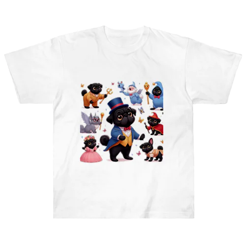 Fantasy Pugs series Heavyweight T-Shirt