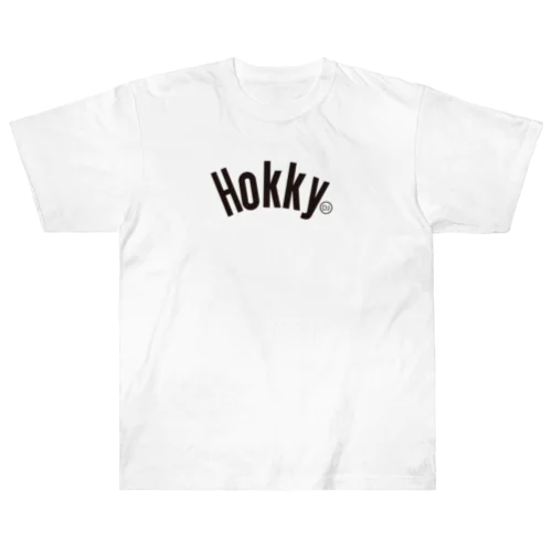 HOKKY 黒ロゴ　 ヘビーウェイトTシャツ