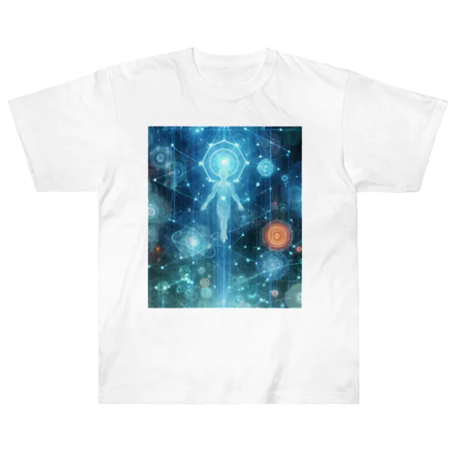 電脳世界風景1 ヘビーウェイトTシャツ