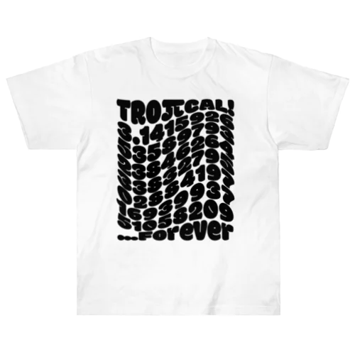 トロPiカル（Black） Heavyweight T-Shirt