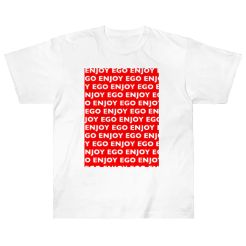 enjoy ego “RE”  red ヘビーウェイトTシャツ