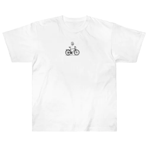 自転車ロゴ Heavyweight T-Shirt