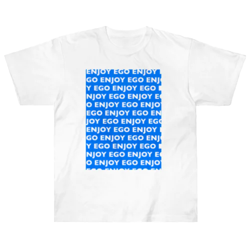 enjoy ego “RE”  blue  Heavyweight T-Shirt