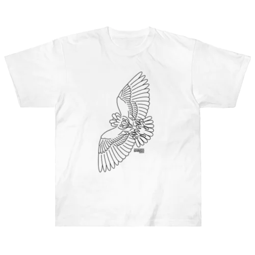 Harpy eagle／オウギワシ ヘビーウェイトTシャツ