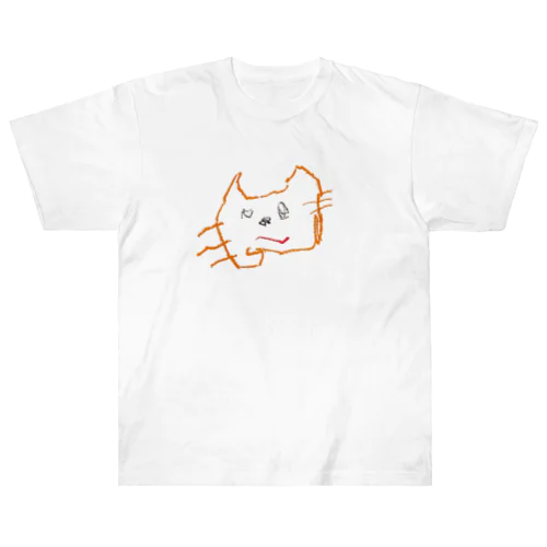 だいだいの猫ちゃん ヘビーウェイトTシャツ