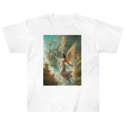 天使の居る景色 Heavyweight T-Shirt