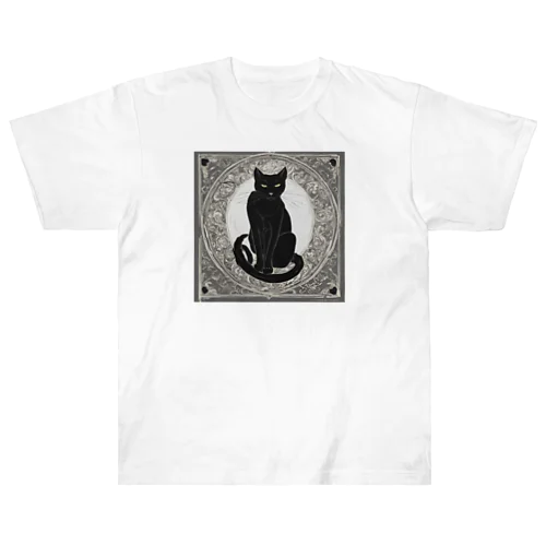 黒猫 Heavyweight T-Shirt