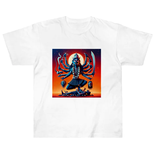 インドの神カーリー ヘビーウェイトTシャツ