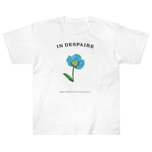 Himalayan blue poppy ヘビーウェイトTシャツ