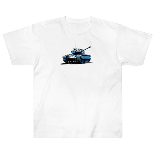 戦車イラスト01 ヘビーウェイトTシャツ