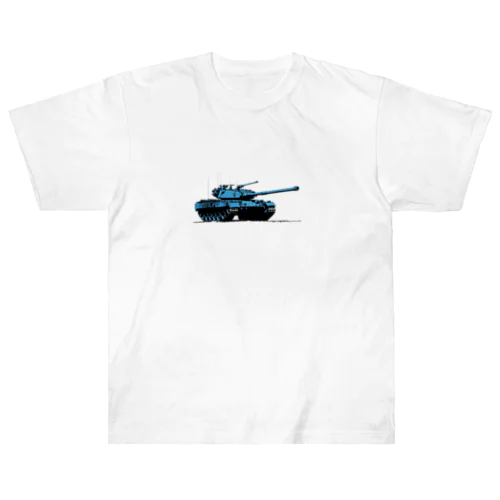 戦車イラスト03 ヘビーウェイトTシャツ