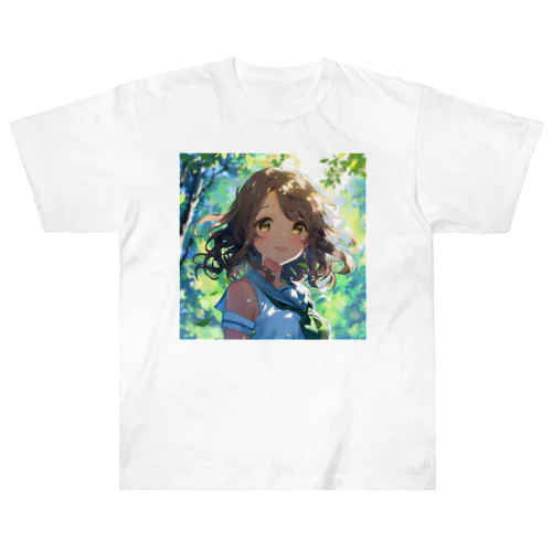 セーラー服の可愛い女の子　Tomoe bb 2712 ヘビーウェイトTシャツ