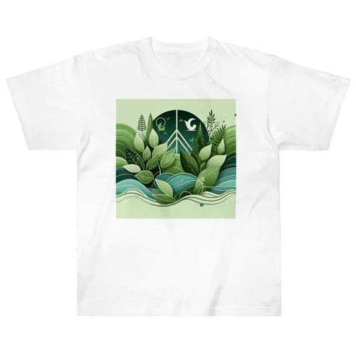 自然との共生 ヘビーウェイトTシャツ