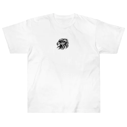 白黒の鷹 Heavyweight T-Shirt