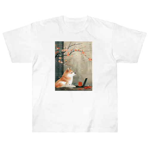 Japanese犬 Heavyweight T-Shirt