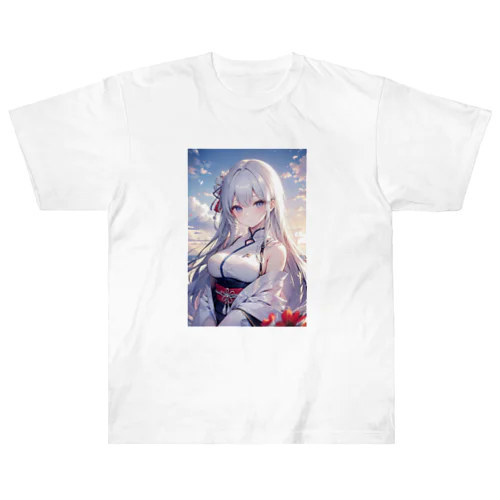 優しい巫女 Heavyweight T-Shirt