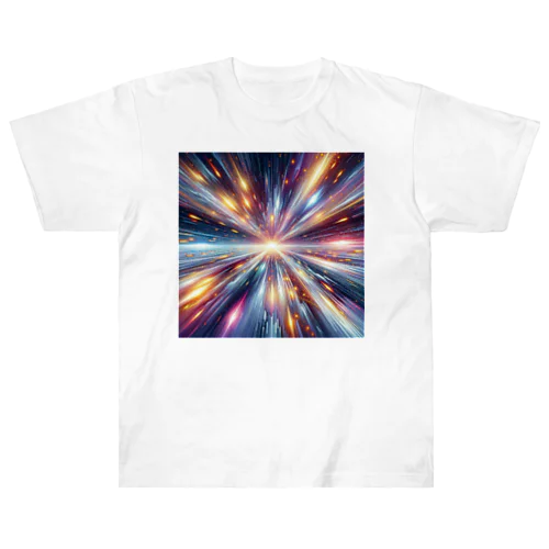 超光速スターダスト量子ワープ🛸スターシード覚醒コード ヘビーウェイトTシャツ