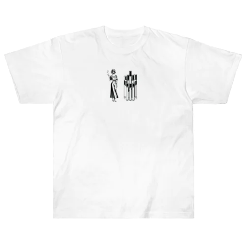 美女とタバコ Heavyweight T-Shirt