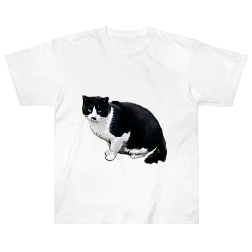 近所の野良猫 ヘビーウェイトTシャツ