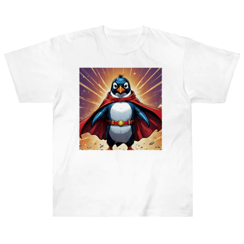 ペンギンのヒーロー登場！ Heavyweight T-Shirt
