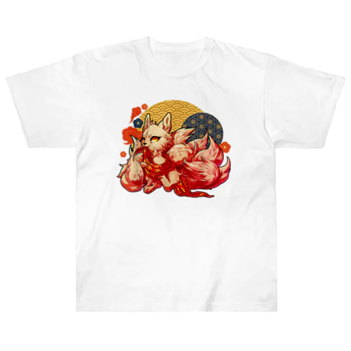 このかわいらしいキツネは、日本のアニメやキツネ好きの10代の女の子にぴったりです。 Heavyweight T-Shirt