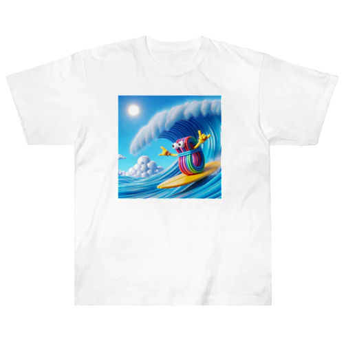 波乗り輪ゴム Heavyweight T-Shirt