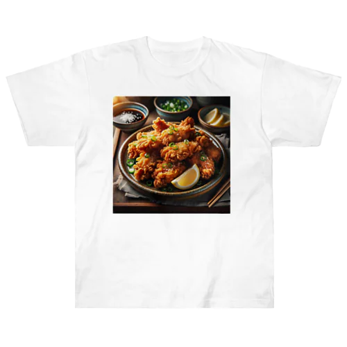 唐揚げ定食 Heavyweight T-Shirt