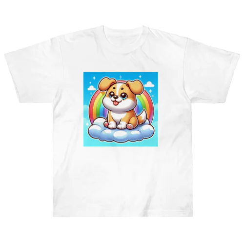 雲に乗った犬 Heavyweight T-Shirt