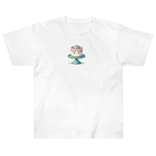 可愛いケーキちゃん ヘビーウェイトTシャツ