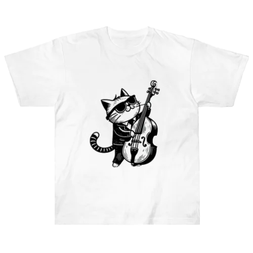 ベーシストキャット ヘビーウェイトTシャツ