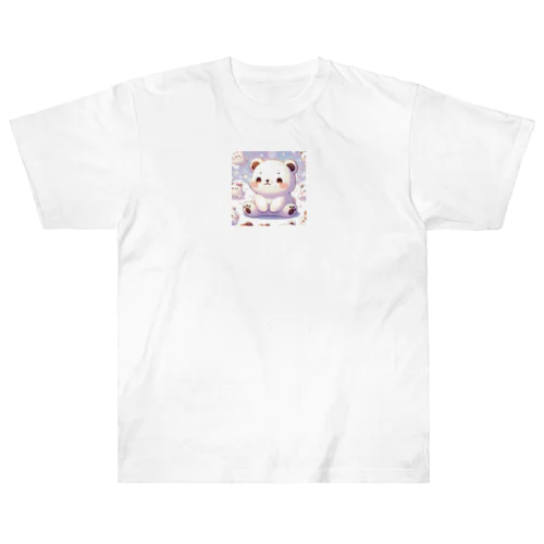 可愛いしろくまくん４ ヘビーウェイトTシャツ