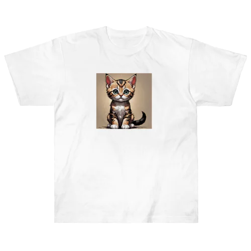 待ち猫 ヘビーウェイトTシャツ