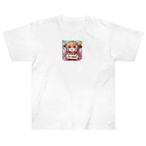 犬 ワンコ カワイイ絵 Heavyweight T-Shirt